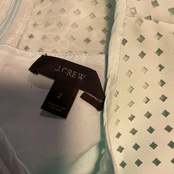 𝅺J Crew Perforated A-Line Dress Sz 2 #B9821 - Picture 3 of 5